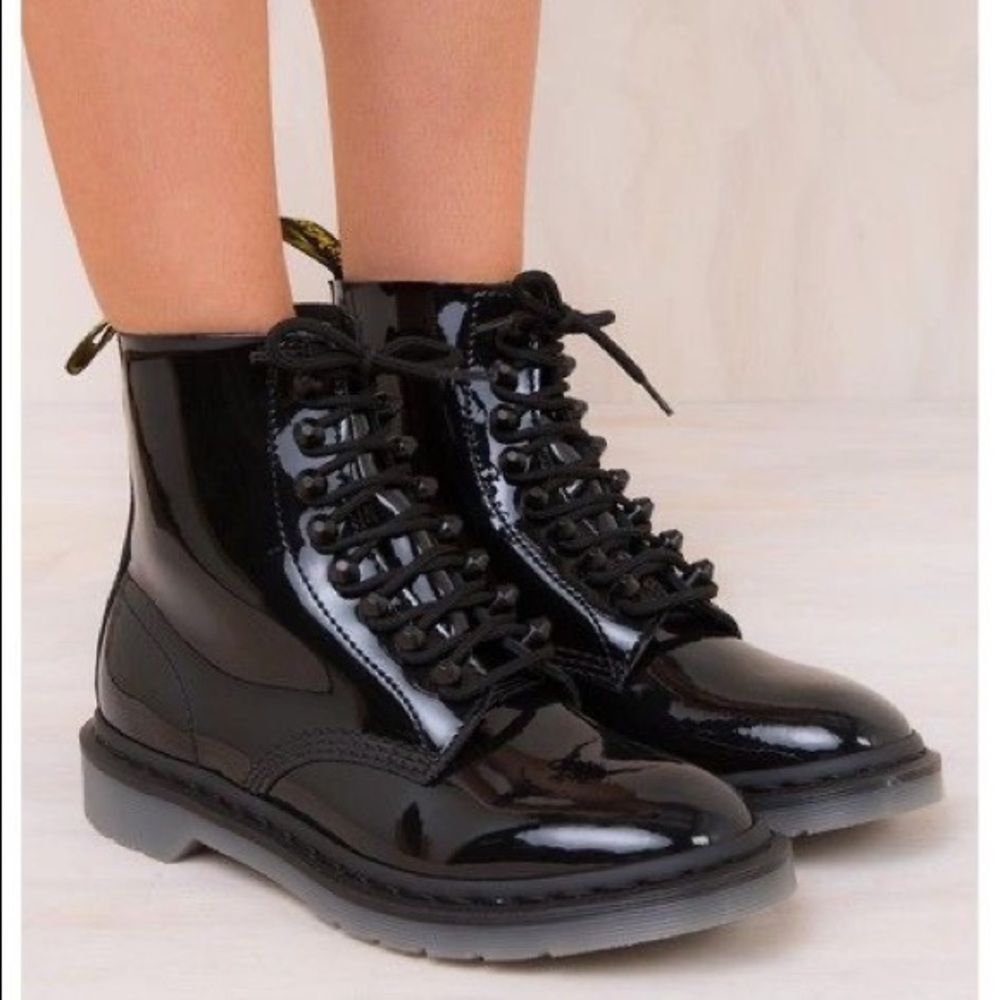 Dr. martens patent leather boots w/ studs Sold out